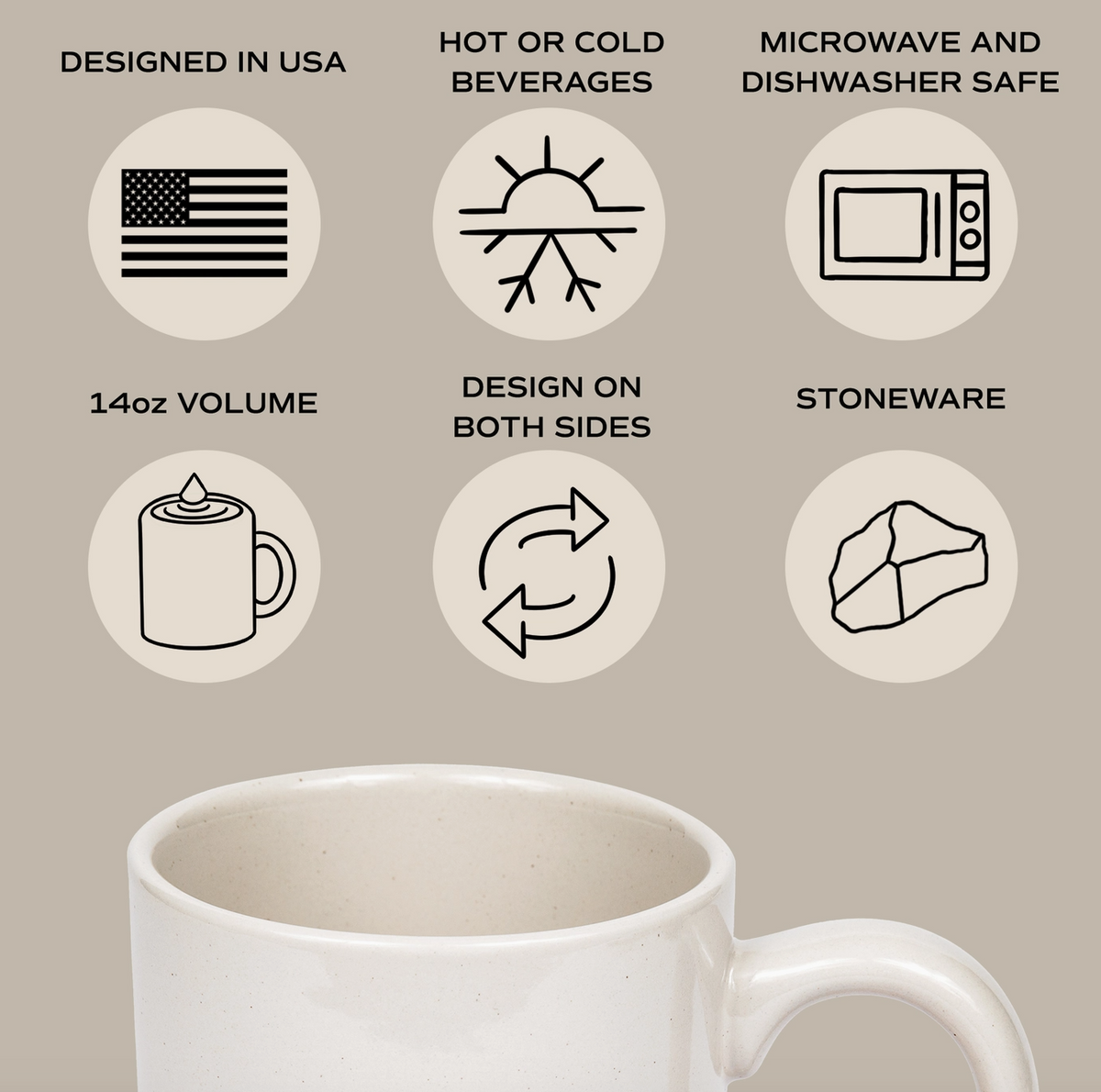 Blessed Stoneware Coffee Mug