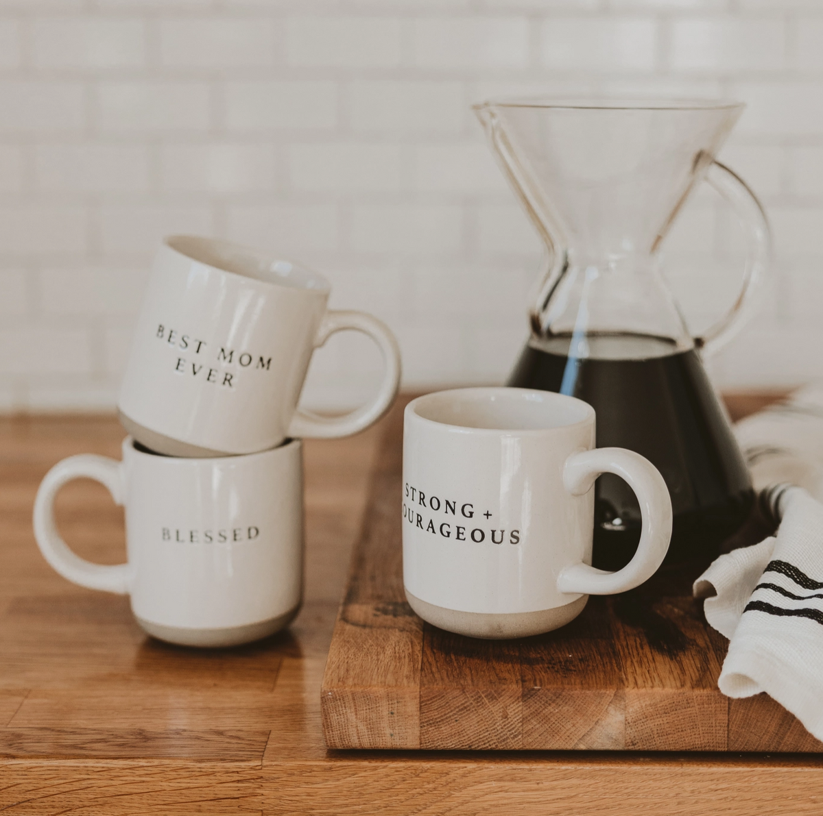 Blessed Stoneware Coffee Mug