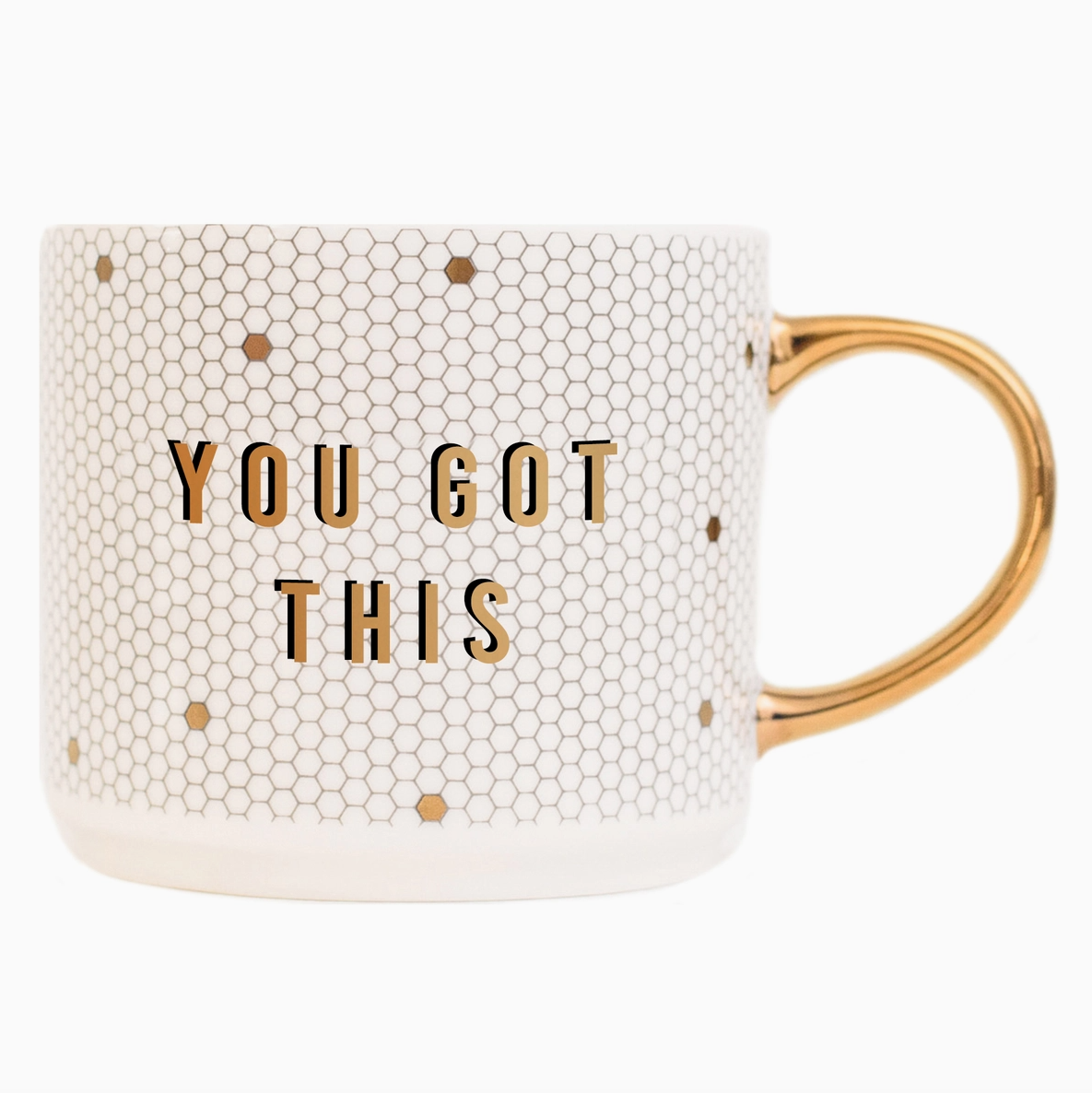 You Got This Gold Tile Coffee Mug