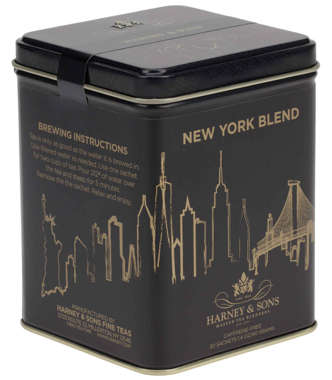 Harney and Sons New York Blend tea tin